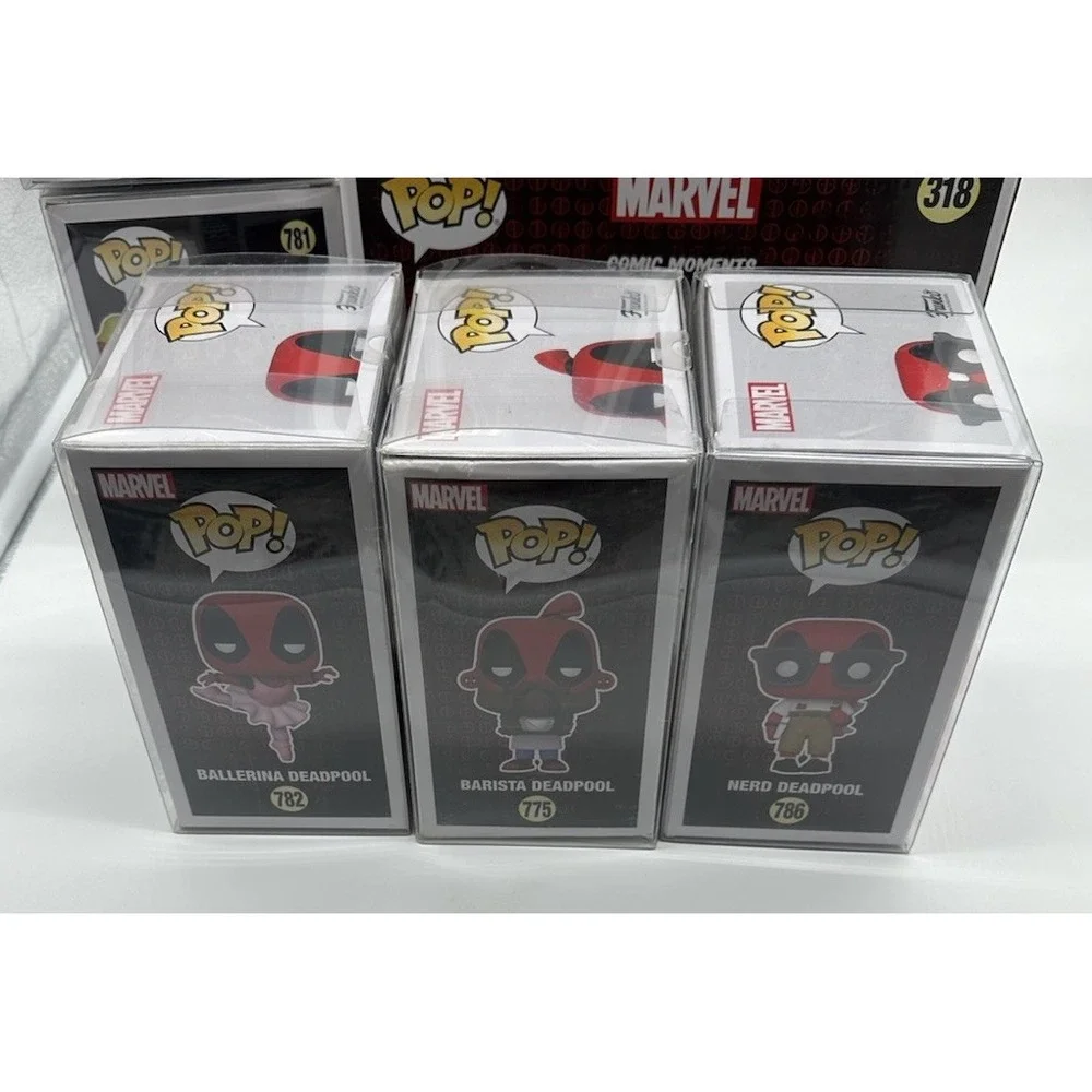 FUNKO POP MARVEL DEADPOOL LOT OF 10 EXCLUSIVES + DEADPOOL VS CABLE #318
